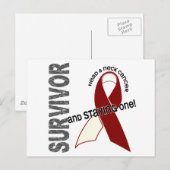 HOOFDKANKEROVERLEVING 1 BRIEFKAART (Voorkant / Achterkant)