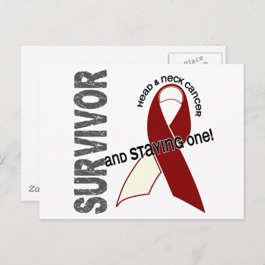 HOOFDKANKEROVERLEVING 1 BRIEFKAART (Voorkant / Achterkant)