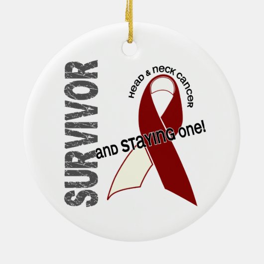 HOOFDKANKEROVERLEVING 1 KERAMISCH ORNAMENT (Achterkant)