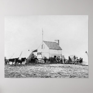 Hoofdkantoor van de Commissie voor Volksgezondheid Poster