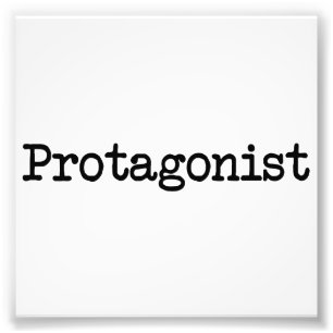 Hoofdkenmerk van het leven van de protectionist foto afdruk