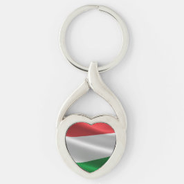 Hoofdketen Hongaarse vlag Sleutelhanger