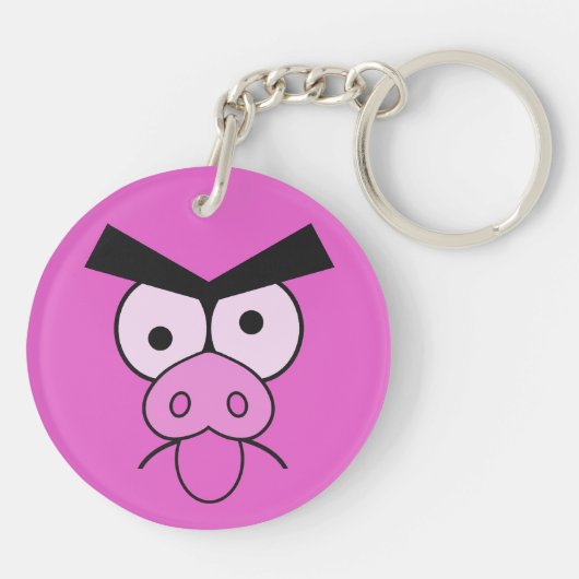 Hoofdketen Mad Pig Sleutelhanger (Achterkant)