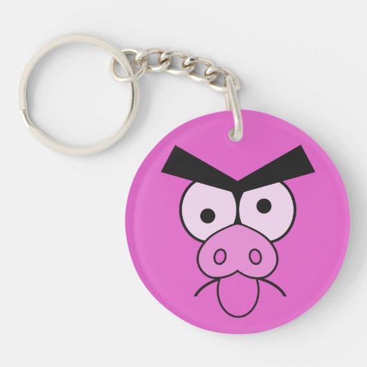 Hoofdketen Mad Pig Sleutelhanger (Voorkant)