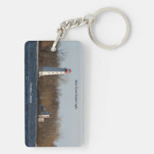 Hoofdketen van de Lichte Rechthoek van Duck Island Sleutelhanger (achterkant)