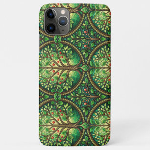 Hoofdkleed met een ingewikkelde groene en bruine  Case-Mate iPhone case