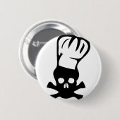 hoofdkookpictogram ronde button 5,7 cm (Voorkant /achterkant)