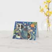 HOOFDKORSEWOMAN GREETTENOTE KAART leeg (Gele Bloem)