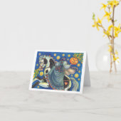 HOOFDKORSEWOMAN GREETTENOTE KAART leeg (Gele Bloem)