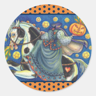 HOOFDKRACHTIGE HORSEWOMAN, SIDESADDLE STICKERS BIN