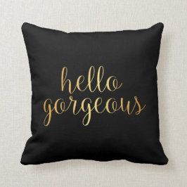 Hoofdkussen - de Gouden Schitterende Zwarte van Kussen