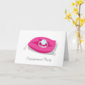 hoofdkussen, de Partij van het Verloving Kaart (Gele Bloem)