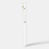 Hoofdkussen Initiaal Plus Naam & Bloemen Ontwerp Case-Mate iPhone Case (Achterkant / Links)