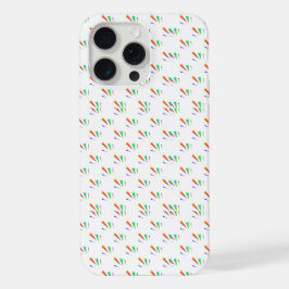 Hoofdkussen met een kleurrijk geometrisch patroon iPhone 15 pro max case