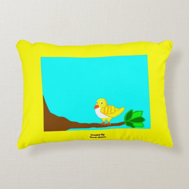 Hoofdkussen van het Accent van de Vogel van de Kussen (Voorkant)