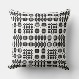 Hoofdkussen, Zwarte Wit van het Patroon van het Kussen