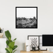 Hoofdkwartier van de Unie in Gettysburg 1863 Poster (Thuiskantoor)