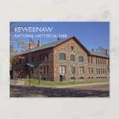 Hoofdkwartier van het Keweenaw National Historic P Briefkaart (Voorkant)