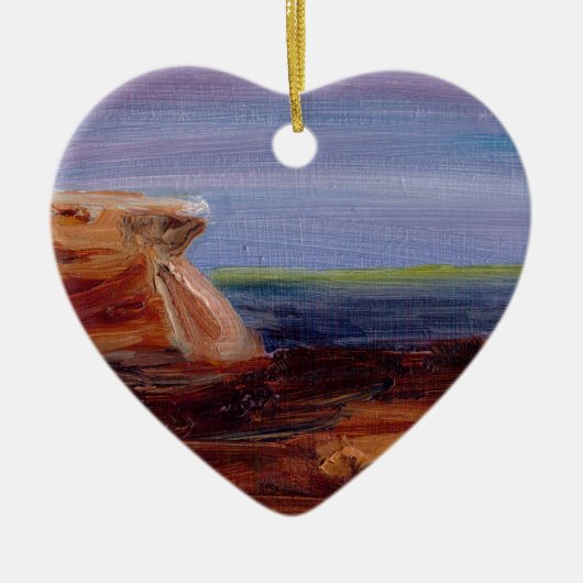 Hoofdland bij Long Sands Keramisch Ornament (Voorkant)