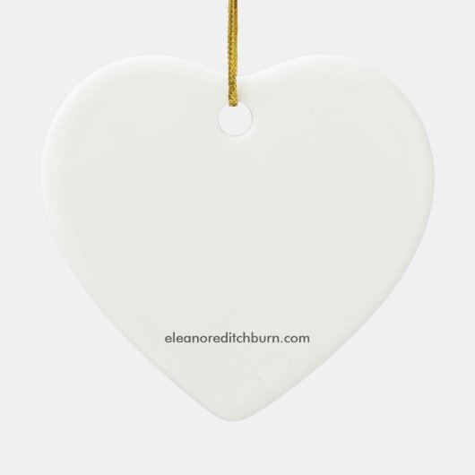 Hoofdland bij Long Sands Keramisch Ornament (Achterkant)