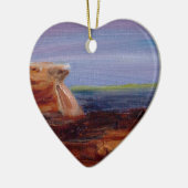 Hoofdland bij Long Sands Keramisch Ornament (Links)