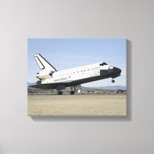 Hoofdlandingsgestel van de Space Shuttle Endeavor Canvas Afdruk (Voorkant)
