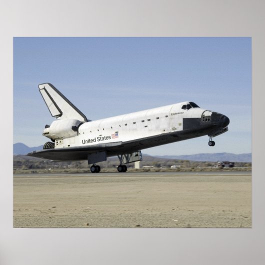 Hoofdlandingsgestel van de Space Shuttle Endeavor Poster (Voorkant)