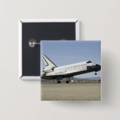 Hoofdlandingsgestel van de Space Shuttle Endeavor Vierkante Button 5,1 Cm (Voorkant /achterkant)