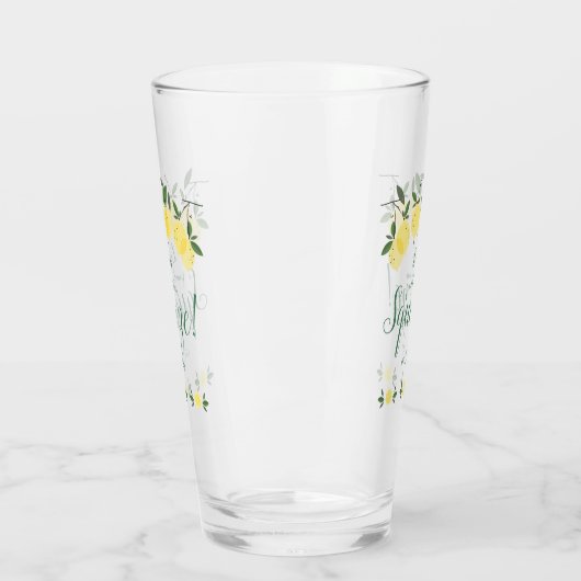 Hoofdlemoenen groen bruidsfeest glas (Links)