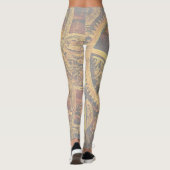 Hoofdletter A van het alfabet-monogram Leggings (Achterkant)