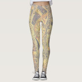 Hoofdletter A van het alfabet-monogram Leggings (Voorkant)