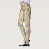 Hoofdletter A van het alfabet-monogram Leggings (Links)