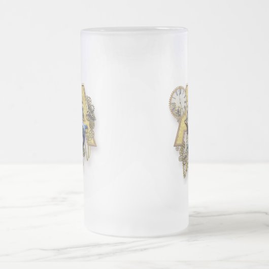 Hoofdletter A van het alfabet-monogram Matglas Bierpul (Center)