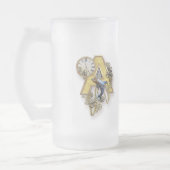 Hoofdletter A van het alfabet-monogram Matglas Bierpul (Links)