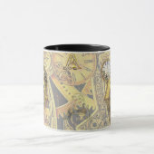 Hoofdletter A van het alfabet-monogram Mok (Midden)