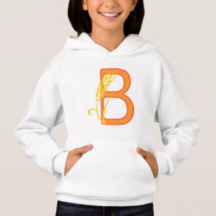 Hoofdletter B bloemenmonogram