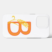 Hoofdletter B bloemenmonogram Case-Mate iPhone Case (Achterkant (horizontaal))