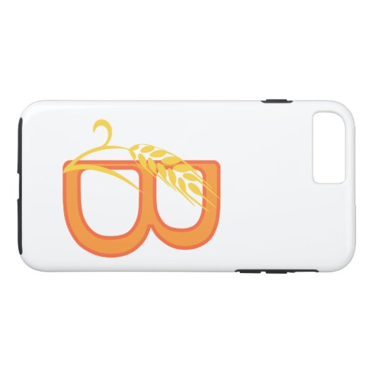 Hoofdletter B bloemenmonogram Case-Mate iPhone Case (Achterkant (Horizontaal))