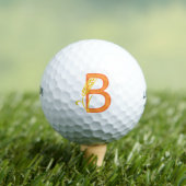 Hoofdletter B bloemenmonogram Golfballen (Insitu Shirt)