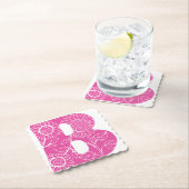 Hoofdletter B bloemenmonogram Kartonnen Onderzetters (Insitu)