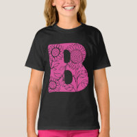 Hoofdletter B bloemenmonogram