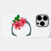 Hoofdletter C bloemenmonogram Case-Mate iPhone Case (Achterkant (horizontaal))