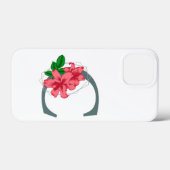 Hoofdletter C bloemenmonogram Case-Mate iPhone Case (Achterkant (horizontaal))