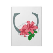 Hoofdletter C bloemenmonogram Notitieblok (Linkerzijde)