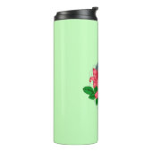 Hoofdletter C bloemenmonogram Thermosbeker (Gedraaid links)