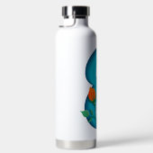 Hoofdletter E bloemenmonogram Waterfles (Rechts)