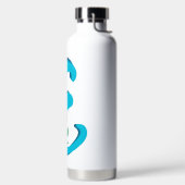 Hoofdletter E bloemenmonogram Waterfles (Links)