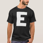 Hoofdletter E Matching Group Letters Alphabet C T-shirt (Voorkant)