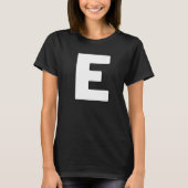 Hoofdletter E Matching Group Letters Alphabet C T-shirt (Voorkant)