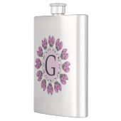Hoofdletter G bloemenmonogram Flacon (Links)